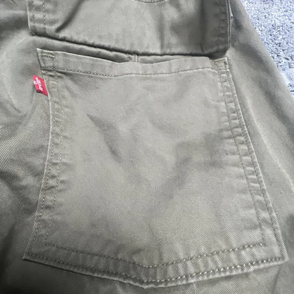 Levis 94 Baggy Pants Womens 30‎ 32x30  Olive Green Cargo Baggy Loose Y2K
